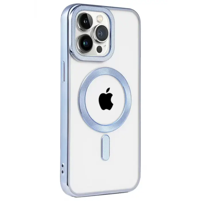 Newface Apple iPhone 14 Pro Max Kılıf Kronos Magsafe Kapak - Sierra Blue