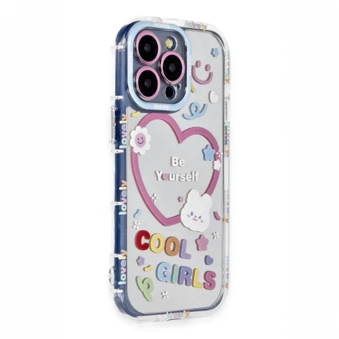 Newface iPhone 14 Pro Max Kılıf Reflexion Desenli Kapak - Desen 1