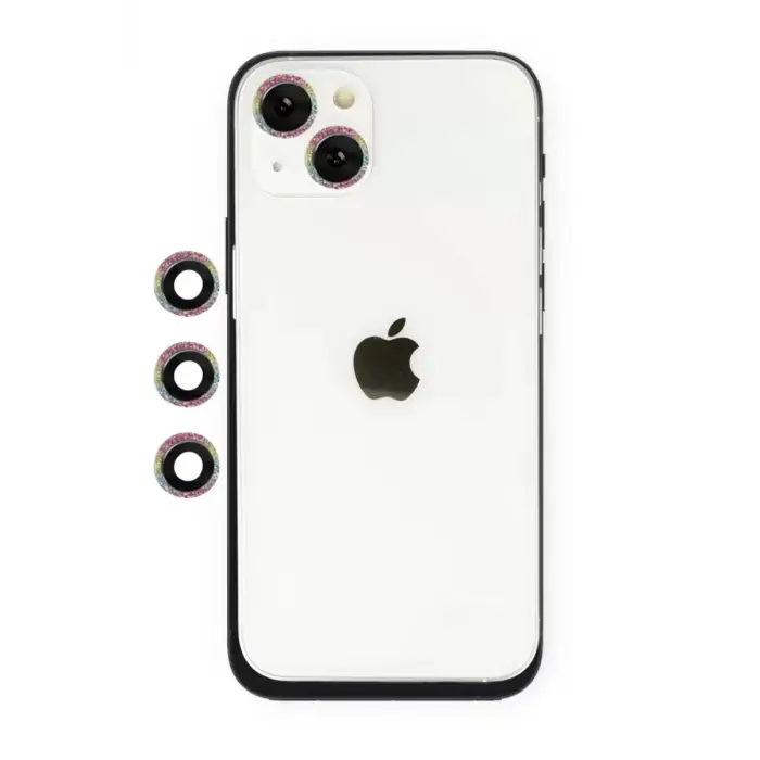 Newface Apple iPhone 14 Shine Kamera Lens - Rainbow