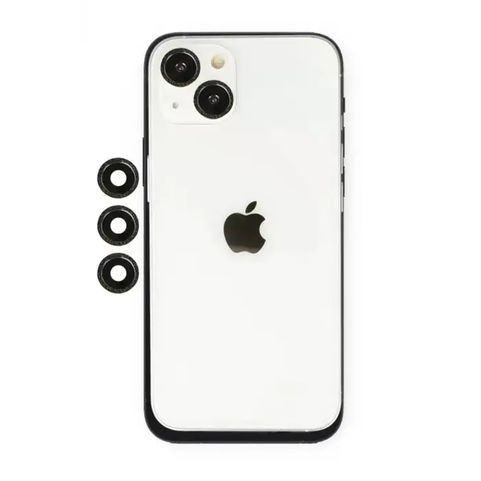 Newface Apple iPhone 14 Shine Kamera Lens - Siyah