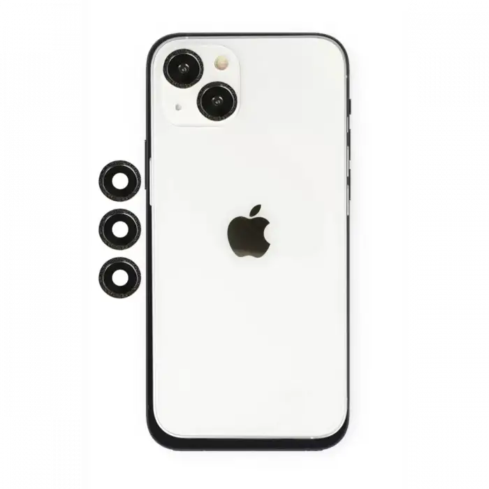 Newface Apple iPhone 14 Shine Kamera Lens - Siyah