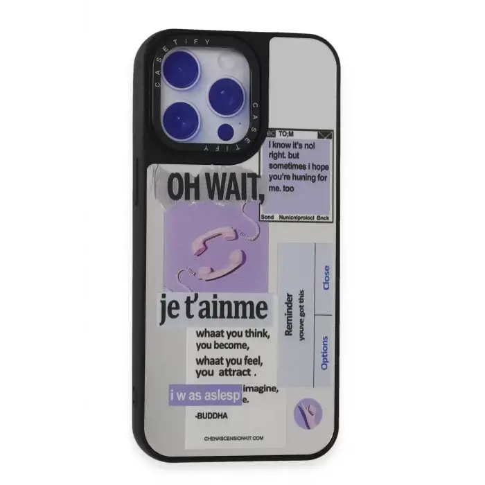 Newface Apple iPhone 15 Pro Kılıf Mirror Desenli Kapak - Mirror - 4