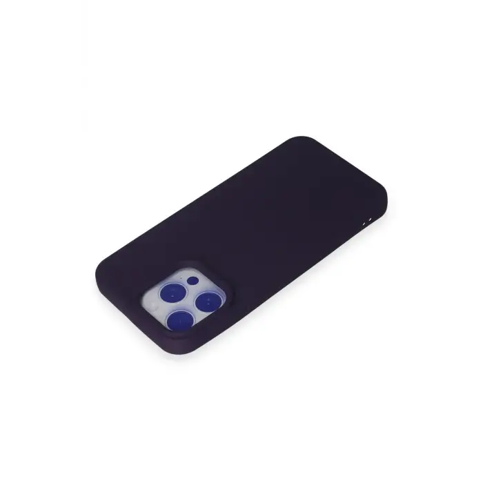 Newface iPhone 15 Pro Max Kılıf Nano içi Kadife Silikon - Mor