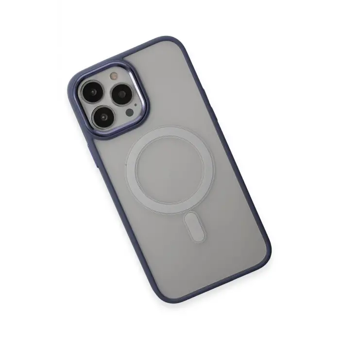 Newface iPhone 15 Pro Max Kılıf Room Magneticsafe Silikon - Sierra Blue