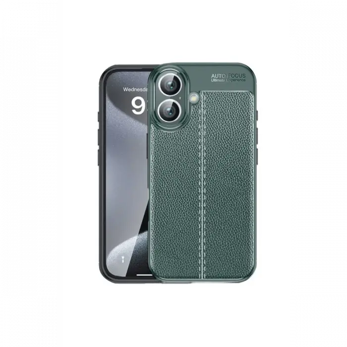 Newface iPhone 16 Kılıf Auto Focus Kapak - Koyu Yeşil