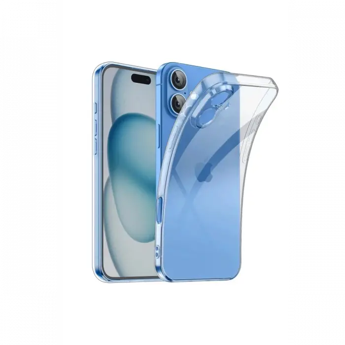 Newface iPhone 16 Kılıf Lüx Şeffaf Silikon