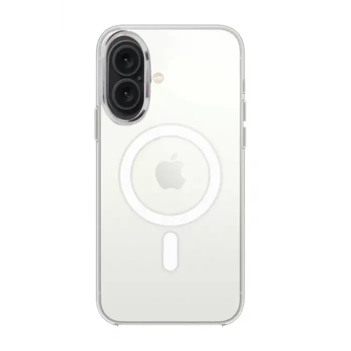 Newface Apple iPhone 16 Kılıf Pc Real Magsafe Kapak - Şeffaf
