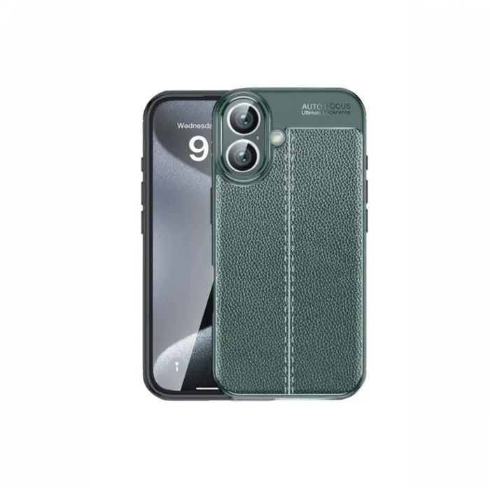 Newface iPhone 16 Plus Kılıf Auto Focus Kapak - Koyu Yeşil