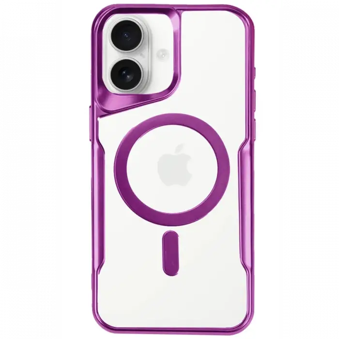 Newface iPhone 16 Plus Kılıf Boyi Magsafe Silikon Kapak - Pembe