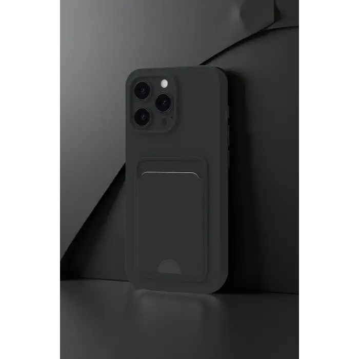Newface iPhone 16 Plus Kılıf Kelvin Kartvizitli Silikon - Derin Mor