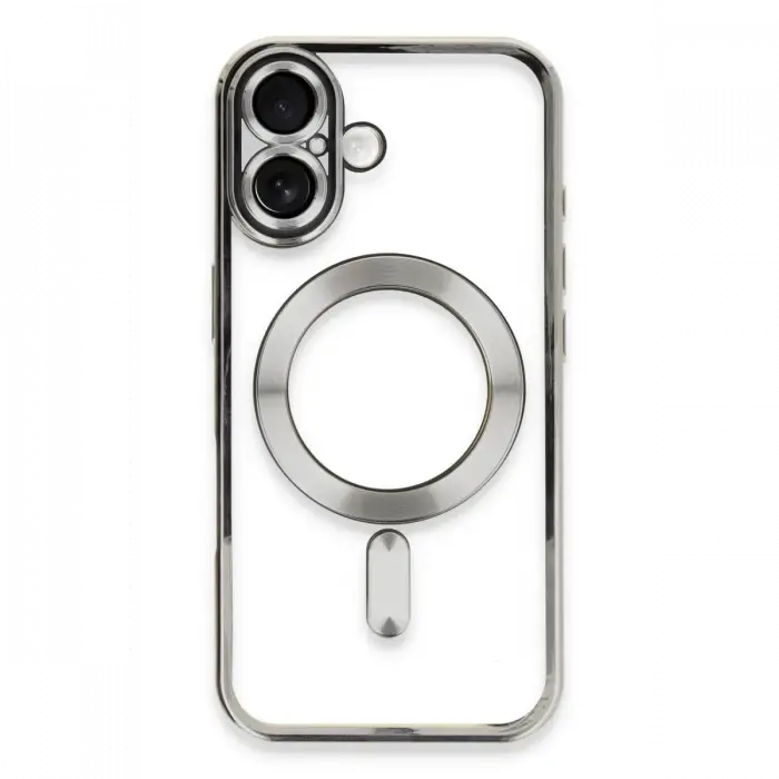 Newface iPhone 16 Plus Kılıf Kross Magneticsafe Kapak - Gümüş