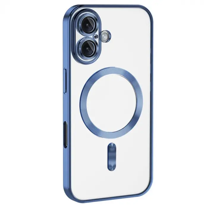 Newface iPhone 16 Plus Kılıf Kross Magneticsafe Kapak - Mavi