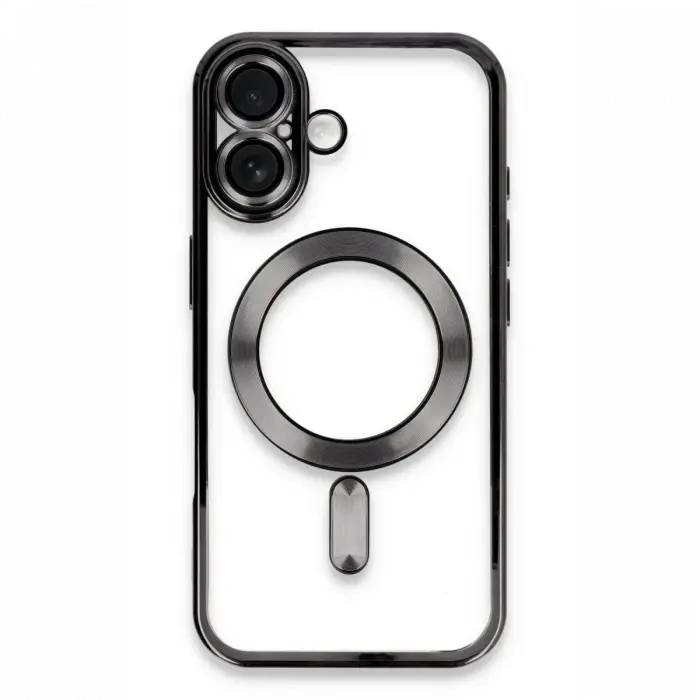 Newface iPhone 16 Plus Kılıf Kross Magneticsafe Kapak - Siyah