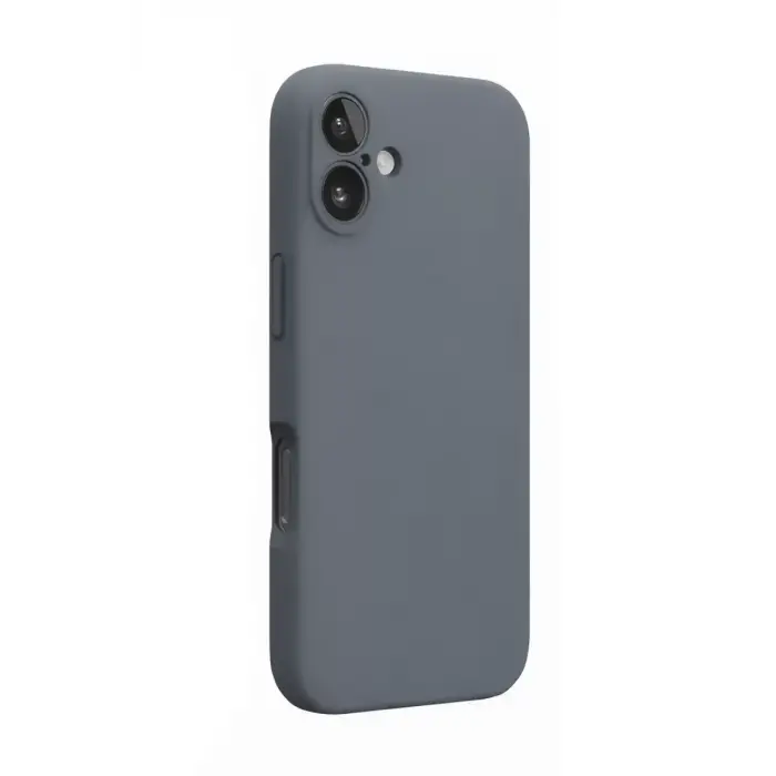 Newface iPhone 16 Plus Kılıf Nano içi Kadife Silikon - Gri