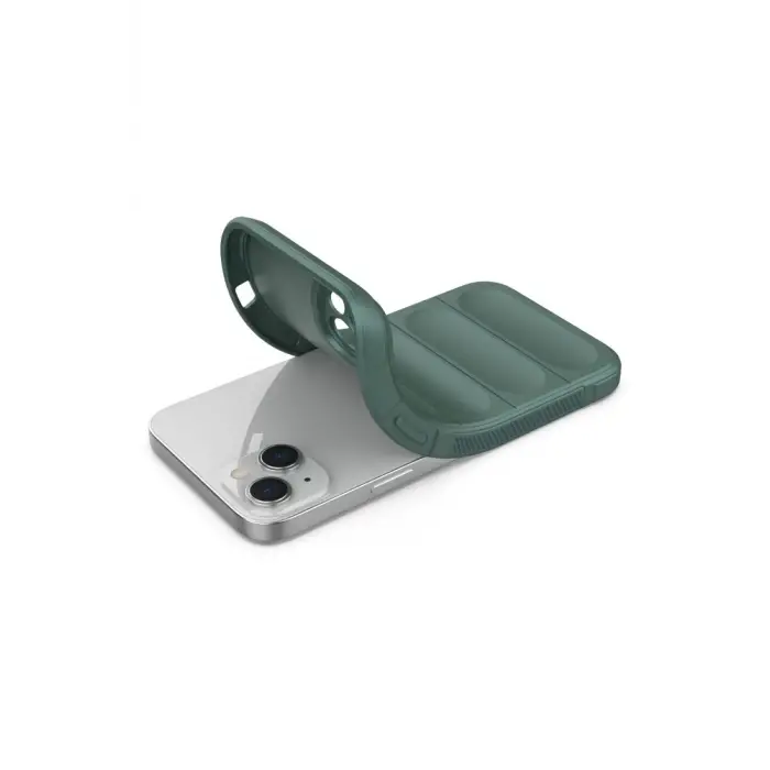 Newface iPhone 16 Plus Kılıf Optimum Silikon - Koyu Yeşil