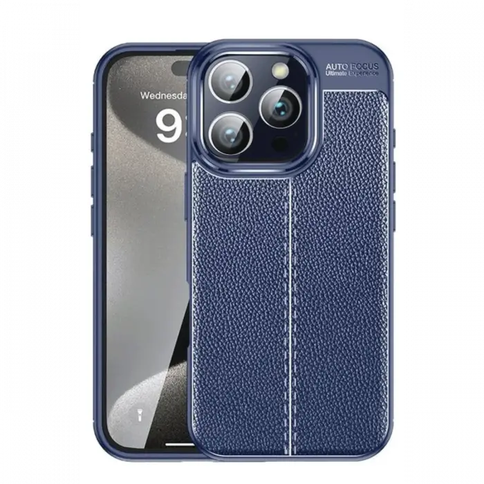 Newface iPhone 16 Pro Kılıf Auto Focus Kapak - Lacivert