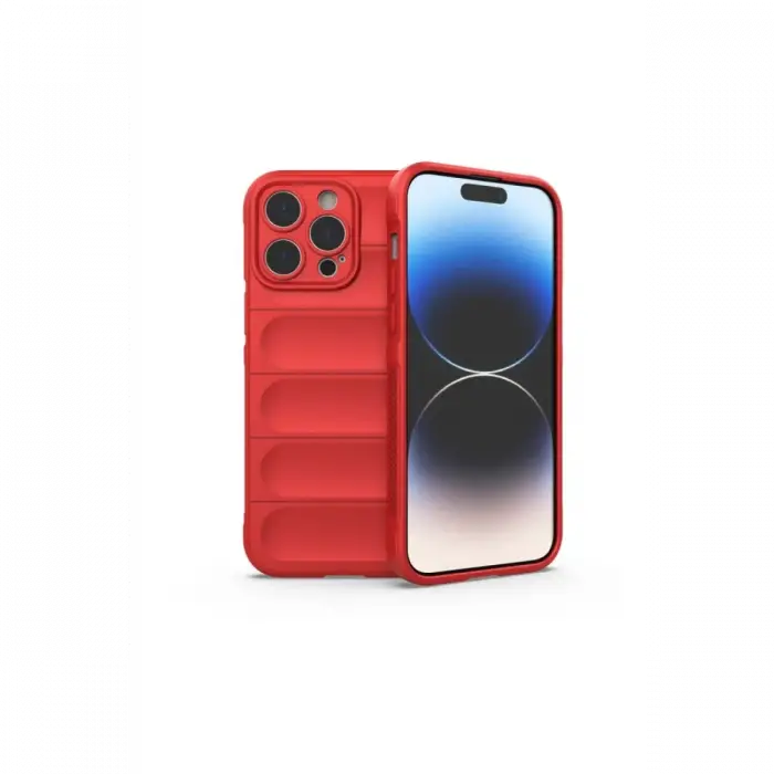 Newface iPhone 16 Pro Kılıf Optimum Silikon - Kırmızı