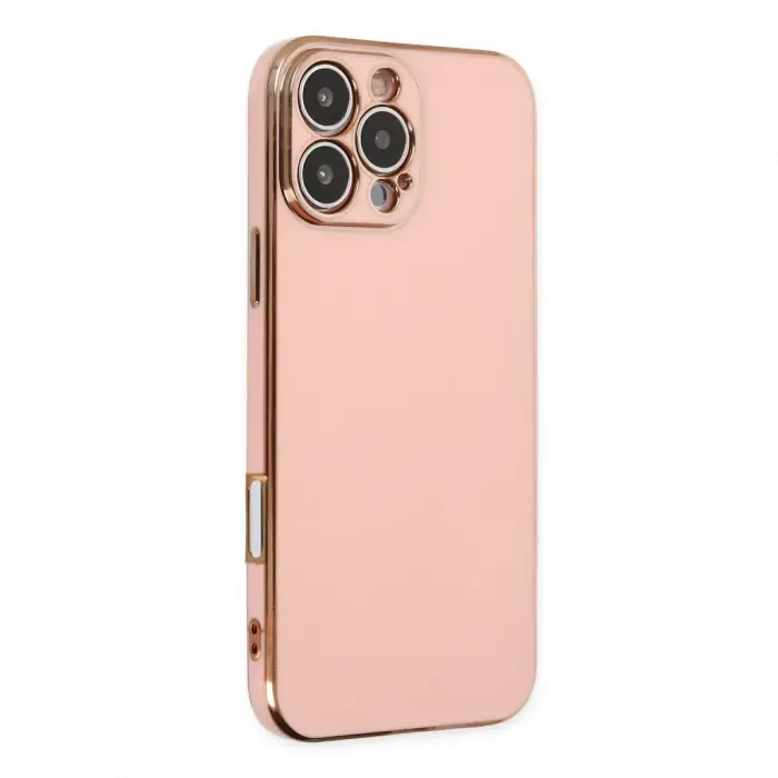 Newface iPhone 16 Pro Kılıf Volet Silikon - Pembe