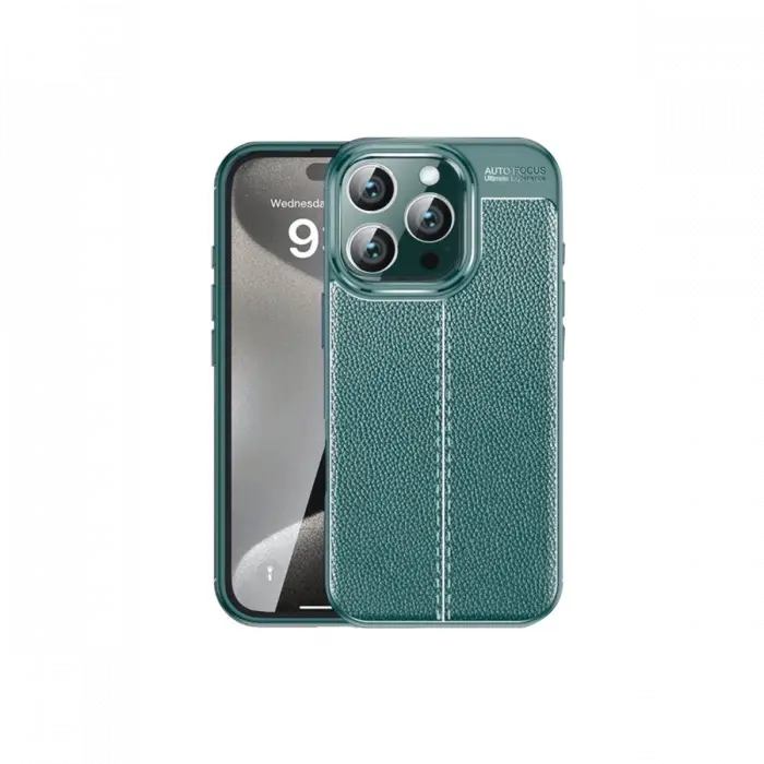 Newface iPhone 16 Pro Max Kılıf Auto Focus Kapak - Koyu Yeşil