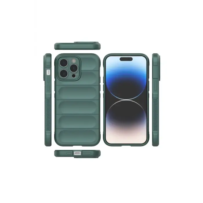 Newface iPhone 16 Pro Max Kılıf Optimum Silikon - Koyu Yeşil