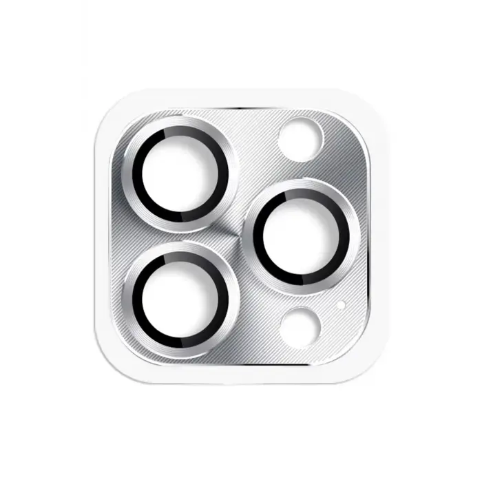 Newface iPhone 16 Pro Max Pers Alüminyum Kamera Lens - Gümüş