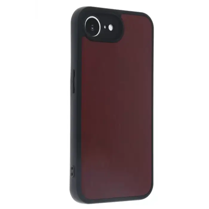 Newface Apple iPhone 16E Kılıf Aras Deri Kapak - Bordo