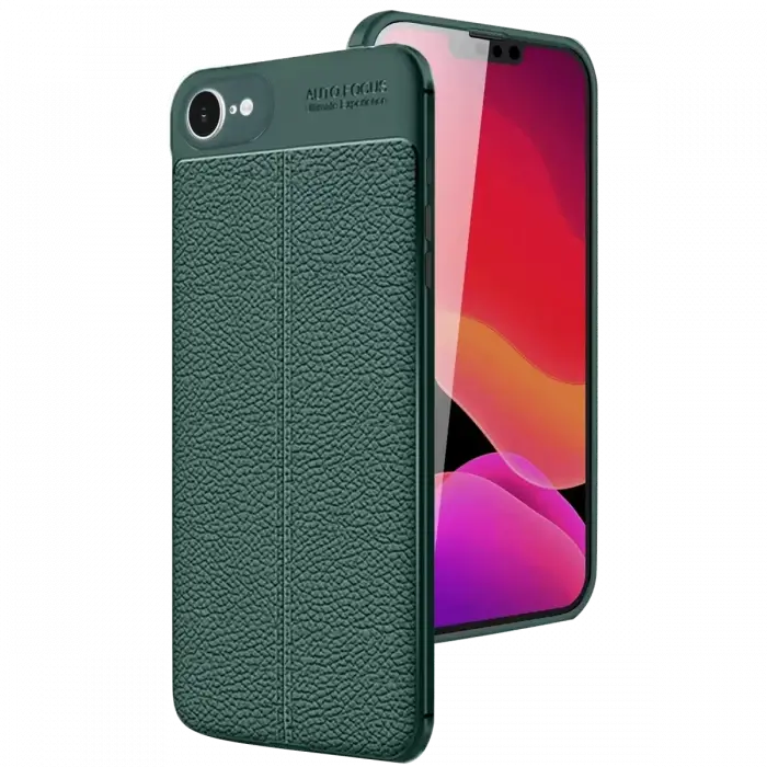 Newface Apple iPhone 16E Kılıf Auto Focus Kapak - Koyu Yeşil