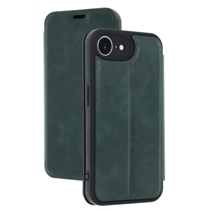 Newface Apple iPhone 16E Kılıf Flip Cover - Koyu Yeşil