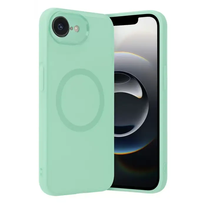 Newface Apple iPhone 16E Kılıf Maya Karbon Kapak - Koyu Yeşil