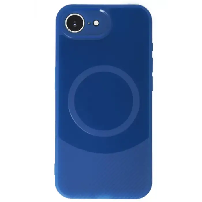 Newface Apple iPhone 16E Kılıf Maya Karbon Kapak - Lacivert