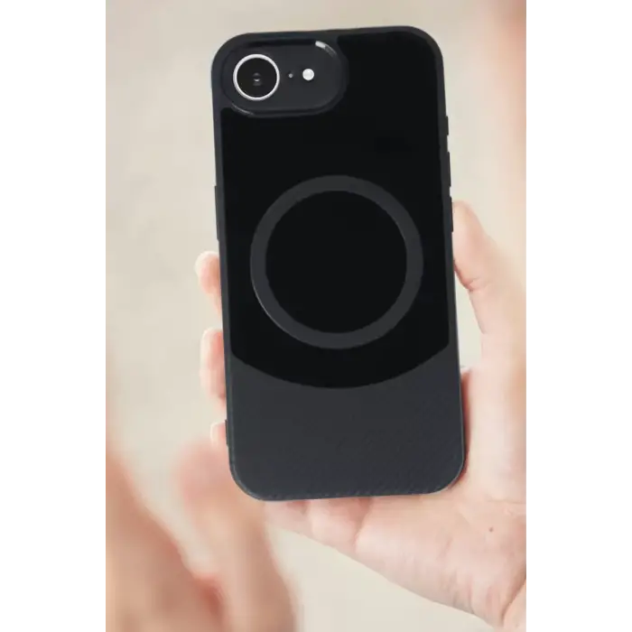 Newface Apple iPhone 16E Kılıf Maya Karbon Kapak - Lacivert