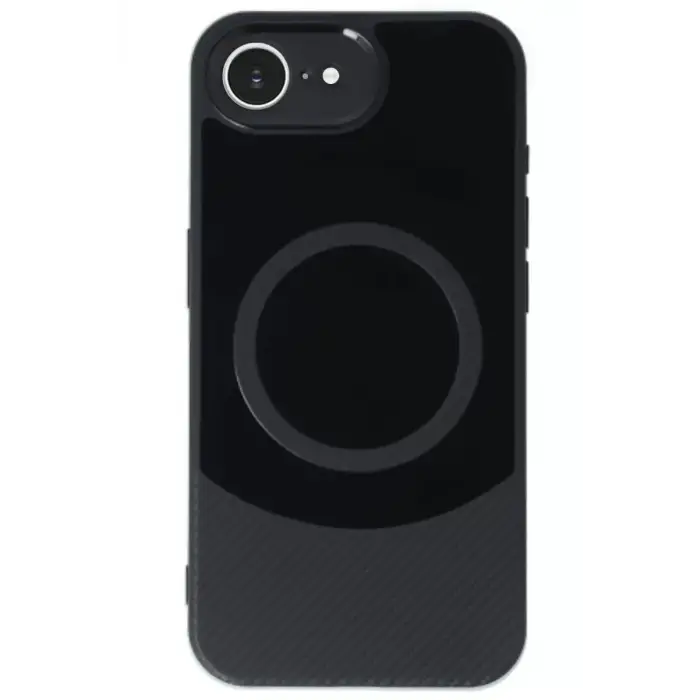 Newface Apple iPhone 16E Kılıf Maya Karbon Kapak - Siyah