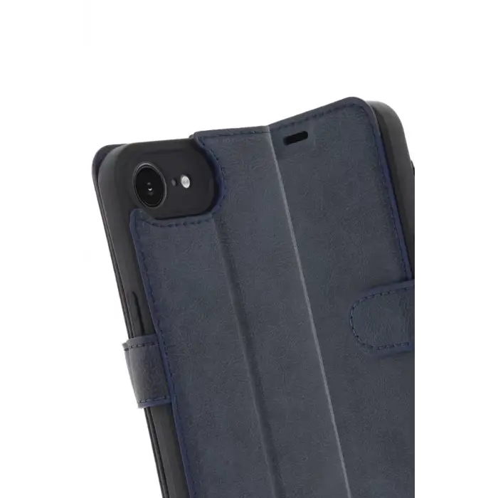 Newface Apple iPhone 16E Kılıf Trend S Plus Kapaklı Kılıf - Lacivert