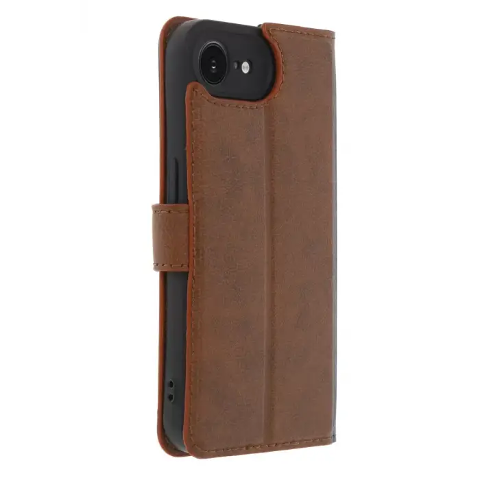 Newface Apple iPhone 16E Kılıf Trend S Plus Kapaklı Kılıf - Taba