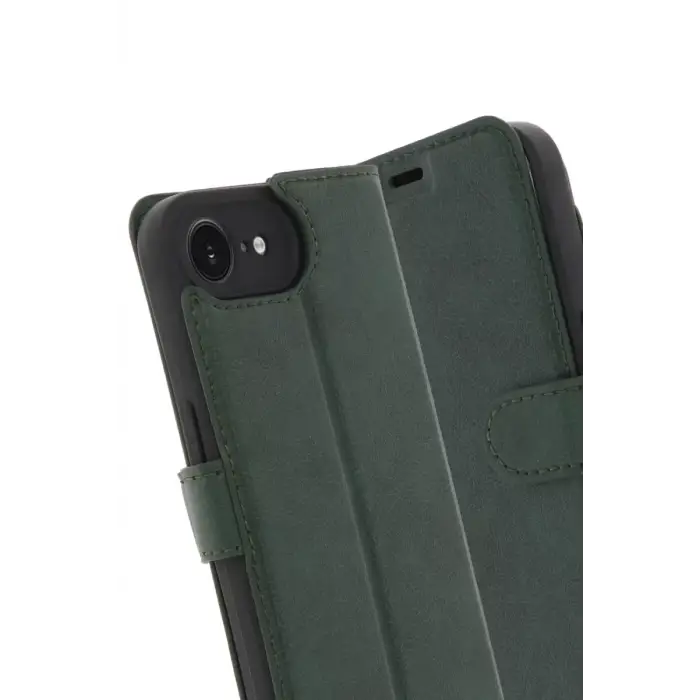 Newface Apple iPhone 16E Kılıf Trend S Plus Kapaklı Kılıf - Yeşil