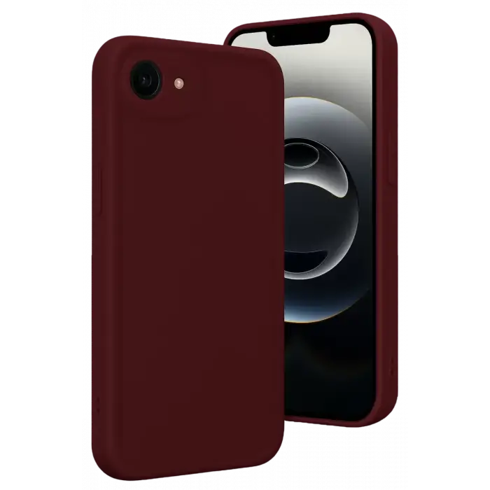 Newface Apple iPhone 16E Kılıf Viera Silikon - Bordo