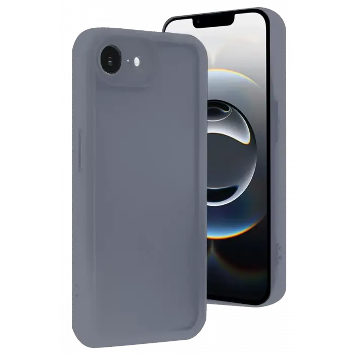 Newface Apple iPhone 16E Kılıf Viera Silikon - Gri