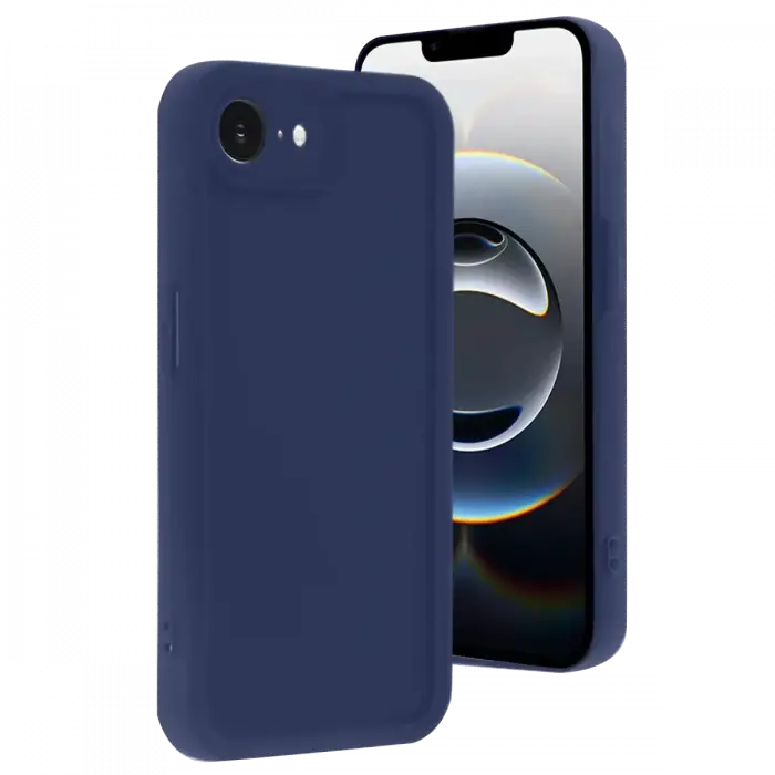 Newface Apple iPhone 16E Kılıf Viera Silikon - Lacivert