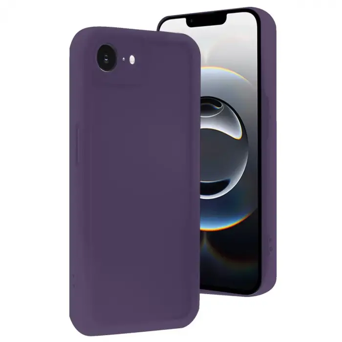Newface Apple iPhone 16E Kılıf Viera Silikon - Mor