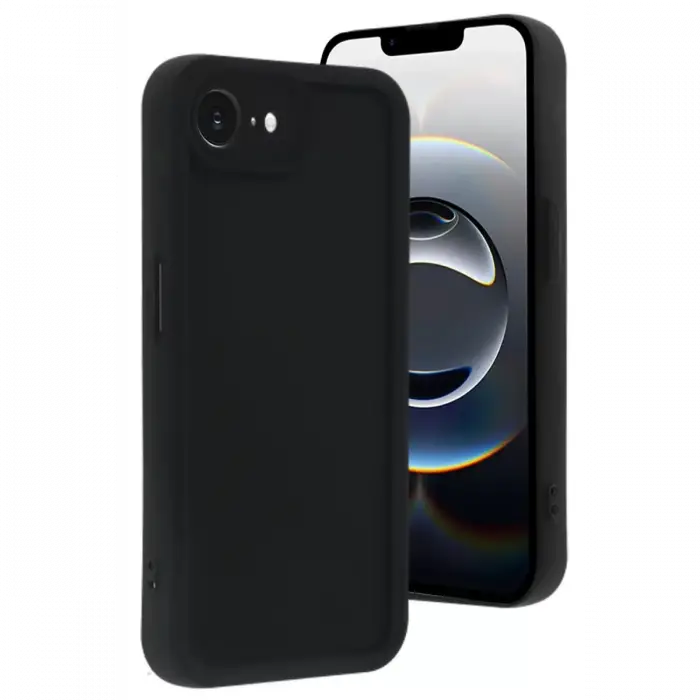 Newface Apple iPhone 16E Kılıf Viera Silikon - Siyah