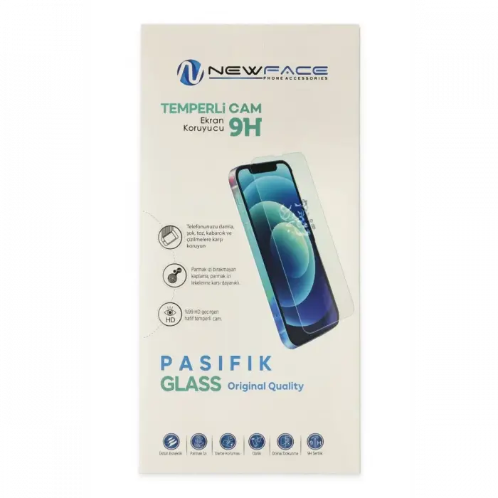 Newface iPhone 17 Pasifik Cam Ekran Koruyucu