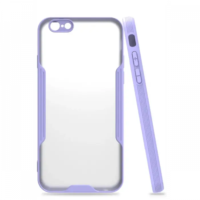Newface iPhone 6 Kılıf Platin Silikon - Lila