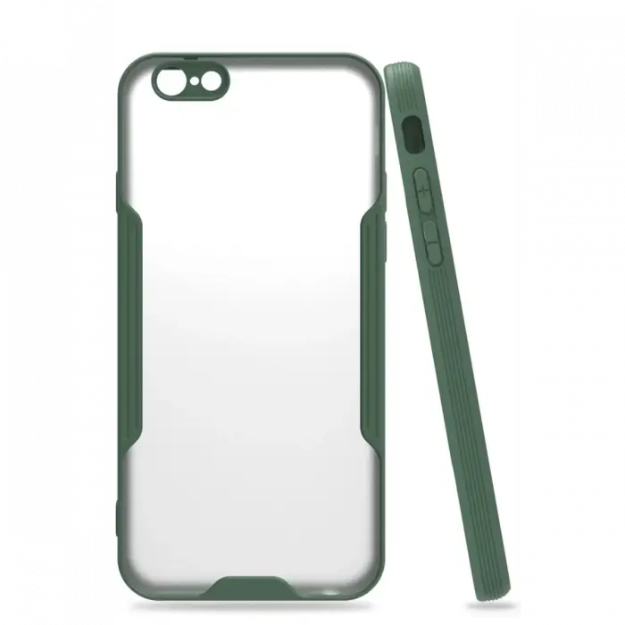 Newface iPhone 6 Kılıf Platin Silikon - Yeşil