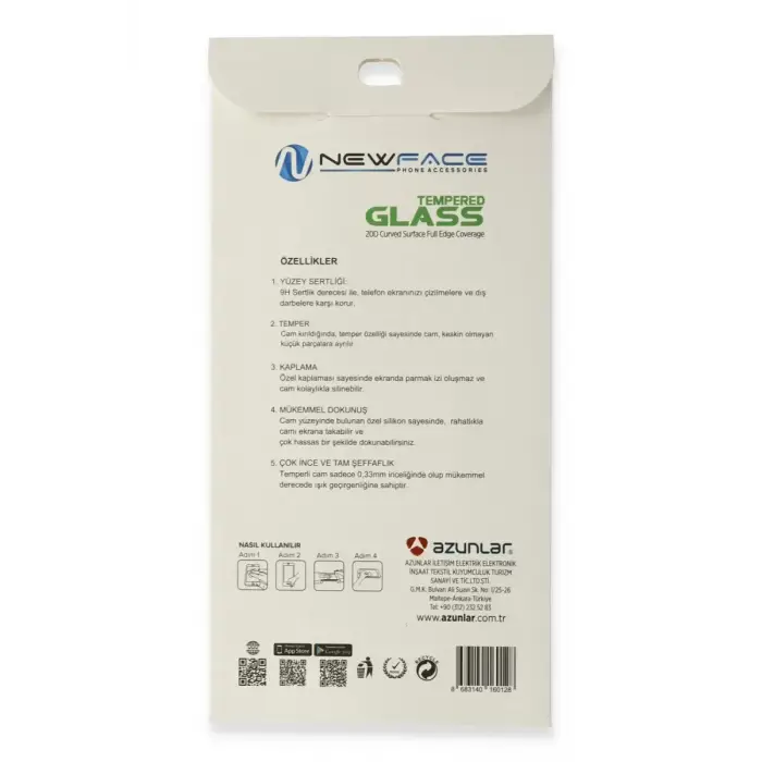 Newface Apple iPhone 6 Plus 20D Premium Cam Ekran Koruyucu - Siyah