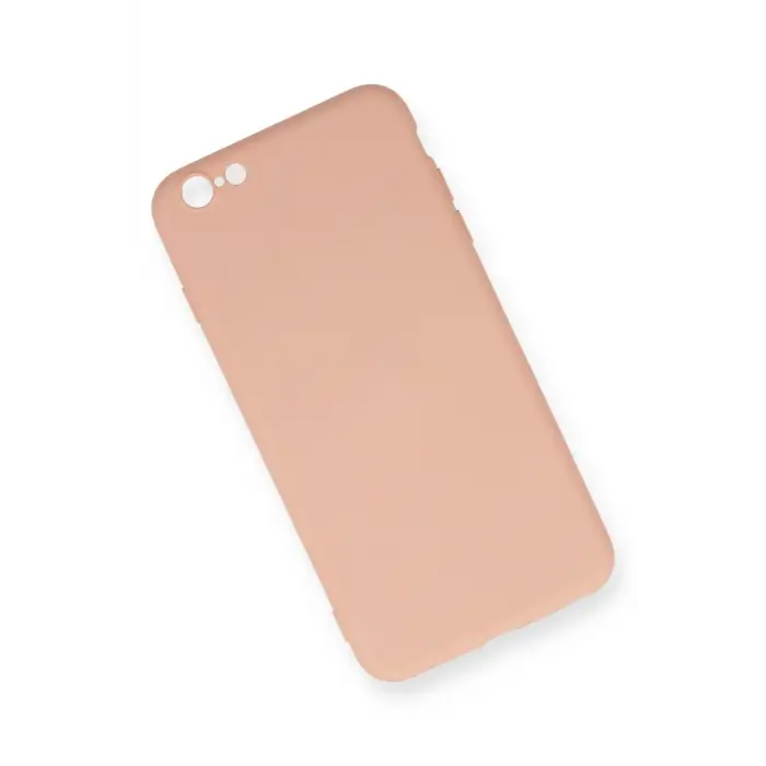 Newface iPhone 6 Plus Kılıf Nano içi Kadife Silikon - Pudra