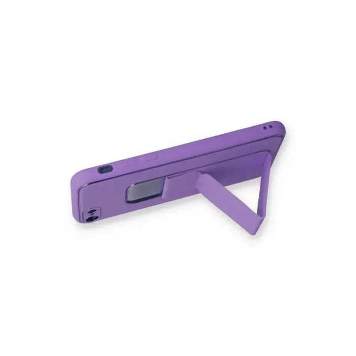 Newface iPhone 7 Kılıf Coco Deri Standlı Kapak - Koyu Lila