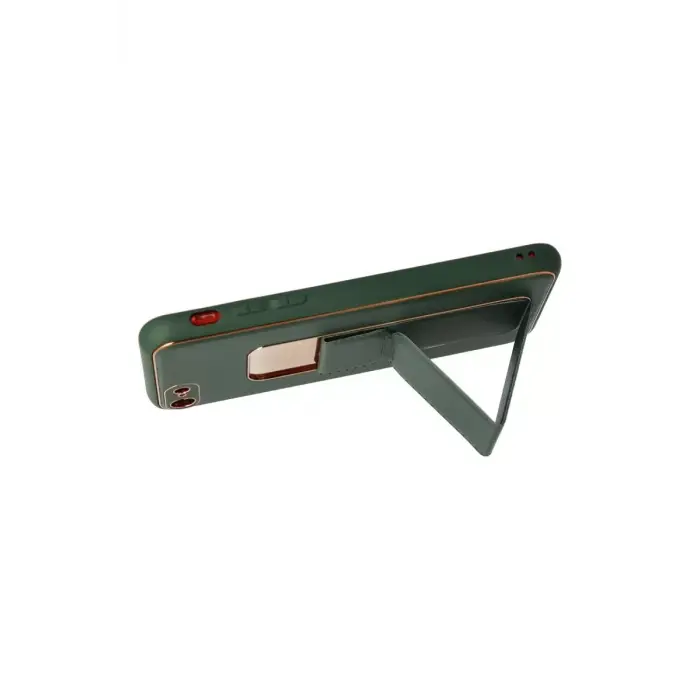 Newface Apple iPhone 7 Kılıf Coco Deri Standlı Kapak - Yeşil