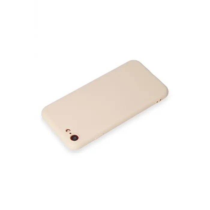 Newface iPhone 7 Kılıf First Silikon - Krem