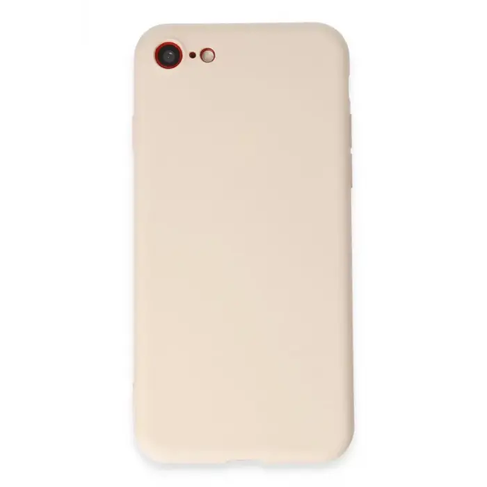 Newface Apple iPhone 7 Kılıf First Silikon - Krem