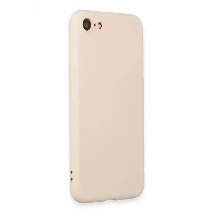 Newface Apple iPhone 7 Kılıf First Silikon - Krem